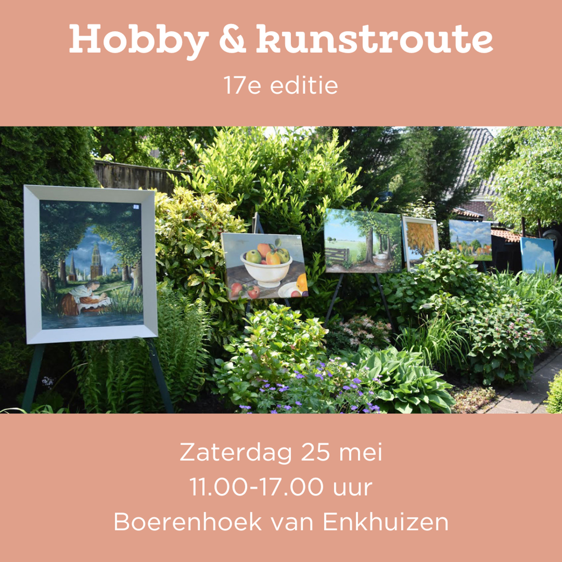 Hobby- and art route banner