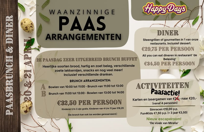 Paasbrunch Happydays